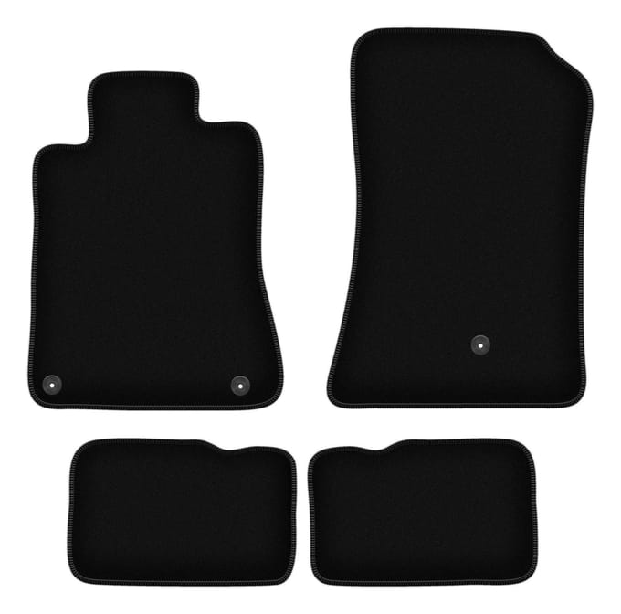 BASIC zwarte veloursmatten voor: Mercedes SL R129 roadster (1998-2002)