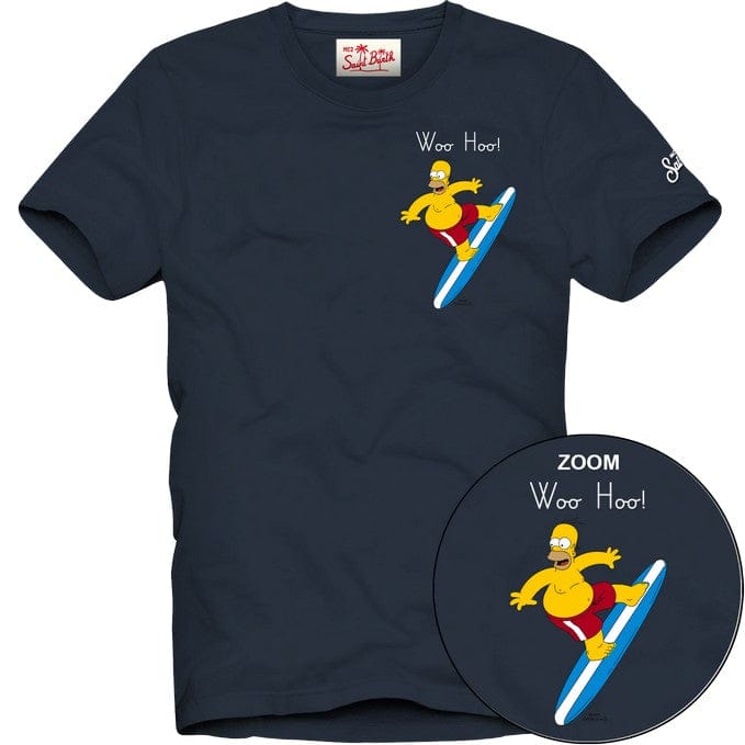 mc2 saint barth T-shirt met frontprint POT0001-04476L