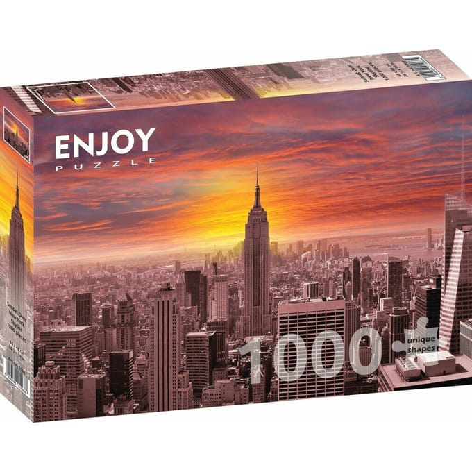 Enjoy Puzzle legpuzzel Sunset Over New York Skyline - 1000 stukjes.
