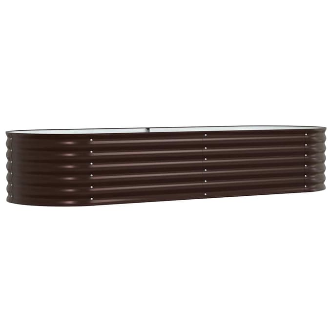 vidaXL - Verhoogd - bed - Bruin - 240 - x - 80 - x - 44 - cm - Staal