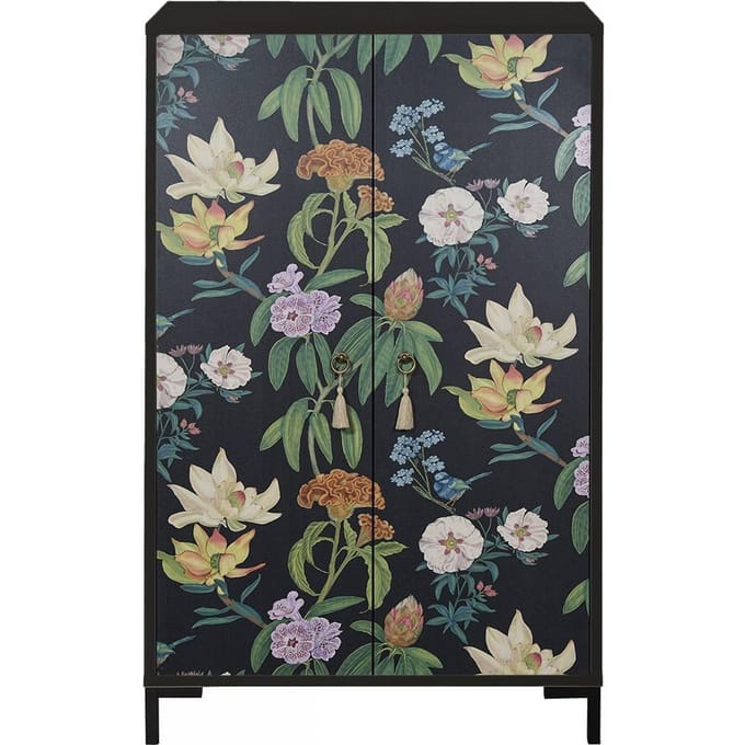 Kledingkast Miquel Black Flowers | Really Nice Things