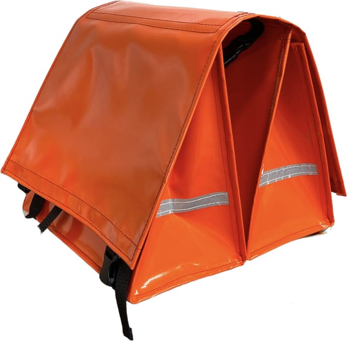 Du Baj large LUXE - Dubbele Fietstas - 45 l - Orange