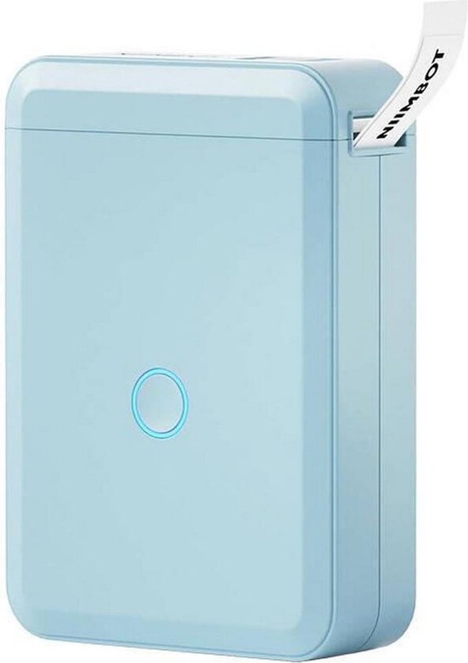 Niimbot D110 - Labelprinter - licht blauw - draadloos - printbreedte 15mm - direct thermisch - 203dpi - 1500mAh