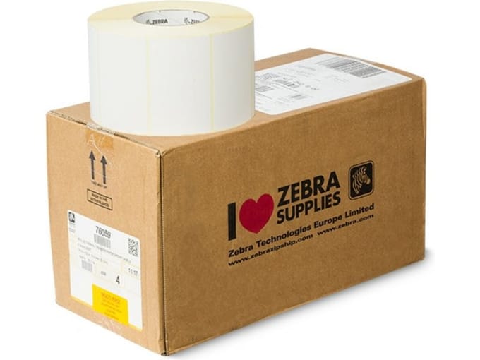 Zebra 76059 (Z-Select 2000T) Etiket Zwart op wit (102 mm x 64 mm) 4 rollen