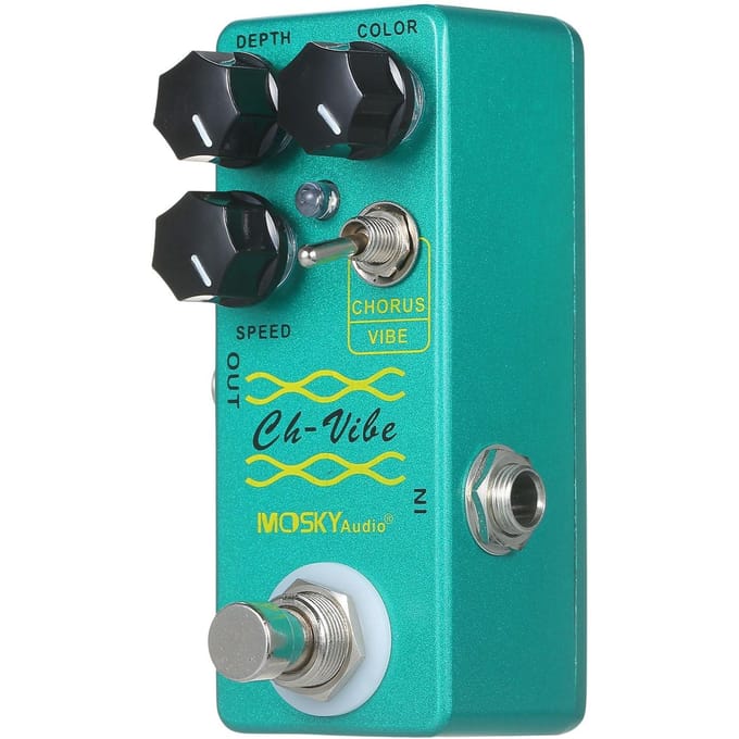 MOSKYaudio Chorus/Vibe-effectpedaal Gitaareffectpedaal Enkel mini-effectpedaal groen