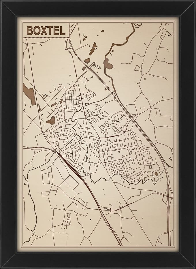 Decoratief Beeld - Houten Van Boxtel - Hout - Bekroned - Bruin - 21 X 30 Cm