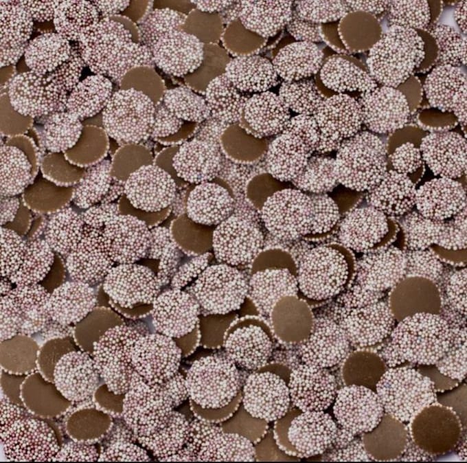 Vanestra Mini Chocolade Flikken Roze - 500 gram