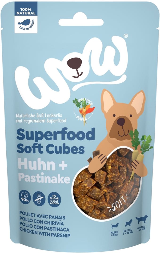 WOW! Soft Cubes - Kip & Pastinaak - 150 g