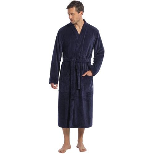Ten Cate Basics badjas navy blues voor Heren | Maat M