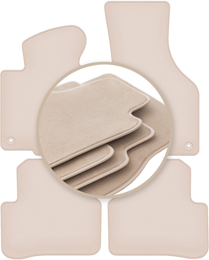 PREMIUM beige vloermatten voor: Volkswagen CC coupé 2012-2017