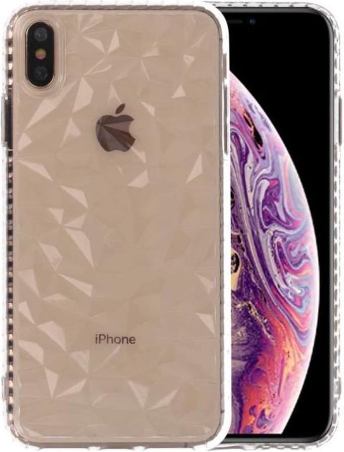 Transparant Geometric Style Siliconen Hoesjes voor iPhone XS Max