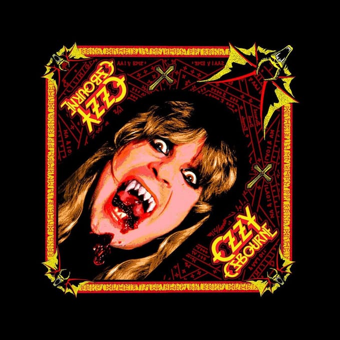 Ozzy Osbourne - Speak Of The Devil Bandana - Zwart