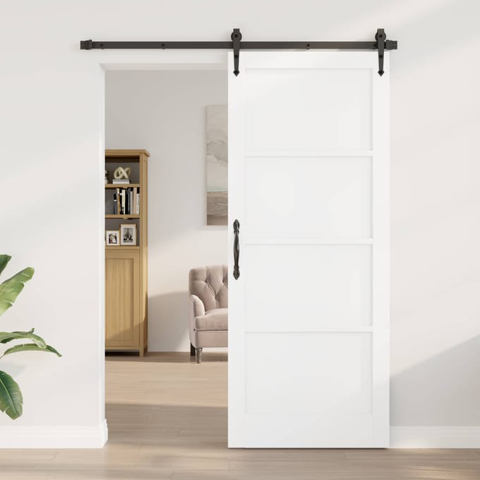 vidaXL - Interne - Deur - 86 - x - 211 - cm - Multiplex - Wit