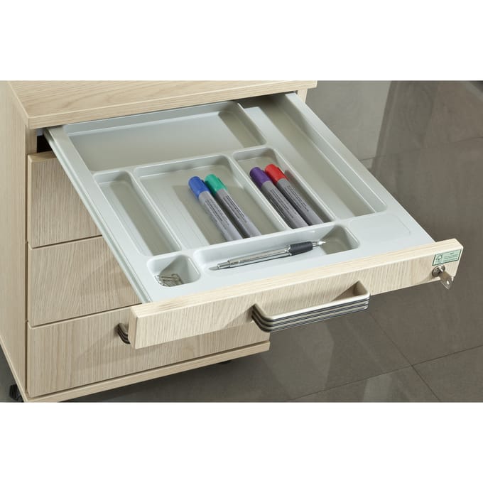 SIGNA TC30 CE - Rolcontainer Wit Chrome metaal handgreep