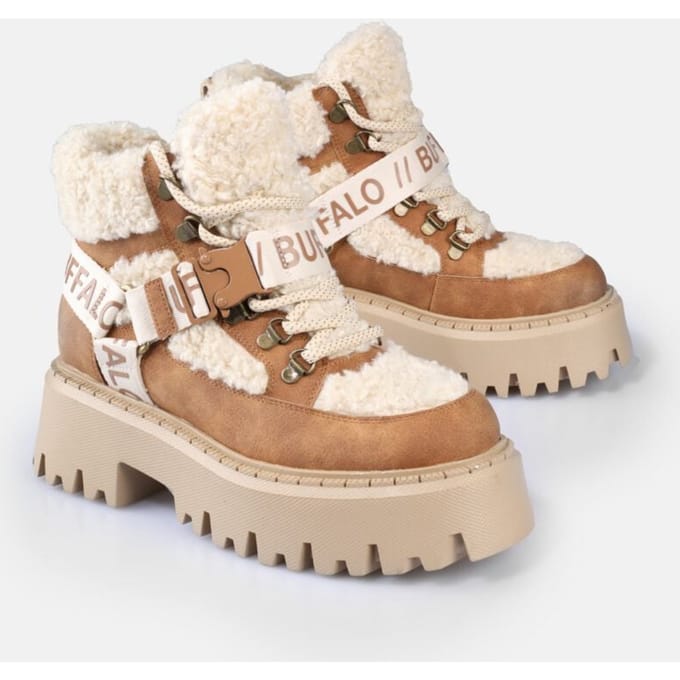 Buffalo Laars - ASPEN COM MID - EU36 tot EU41 - voor Vrouwen - beige-bruin