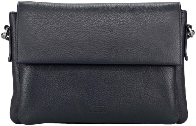 JOST Leren schoudertas Vika Shoulder Bag Blue donkerblauw