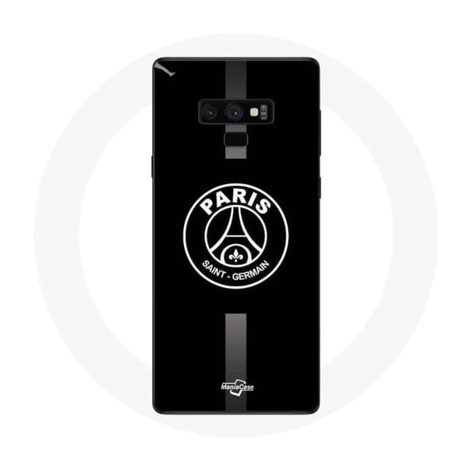 Coque - PSG - Samsung Galaxy Note 9 - Logo Jordan - Souple - Sportif - Gris/Noir gris