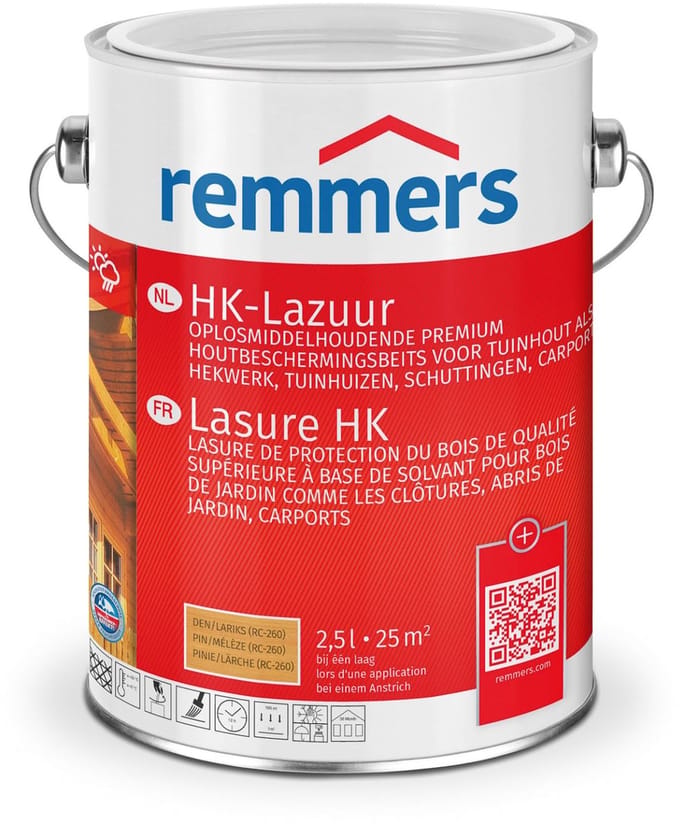 Remmers HK-Lazuur 3in1 - Pine/Lariks - 2.5 liter