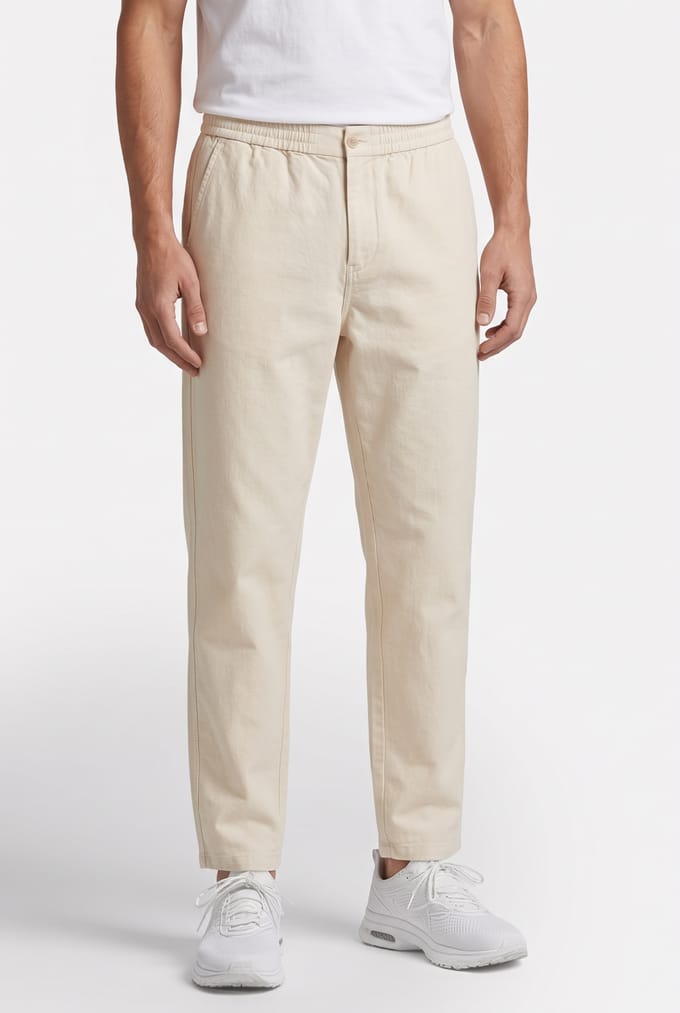 ARKET Elmer Loose Lin Trousers Beige Taglia: 52 | Pantaloni Outlet | Uomo | Marrone