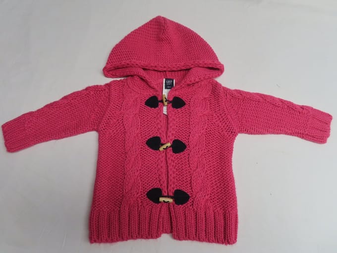 Gilet - Meisje - Fuchia - gebreid - 6 maand 68