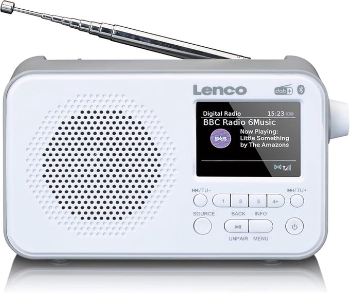 Draagbare Digitale DAB+ Radio met Bluetooth en Oplaadbare Batterij