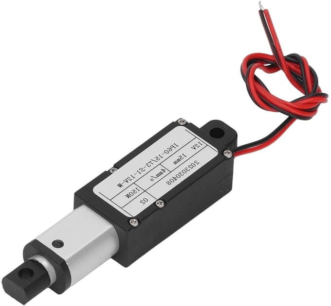 Micro-lineaire aandrijving voor leuningen, elektrisch, 0,59 hub, 150 N, 33,7 lbs snelheid 0,15/sec, 12 V DC
