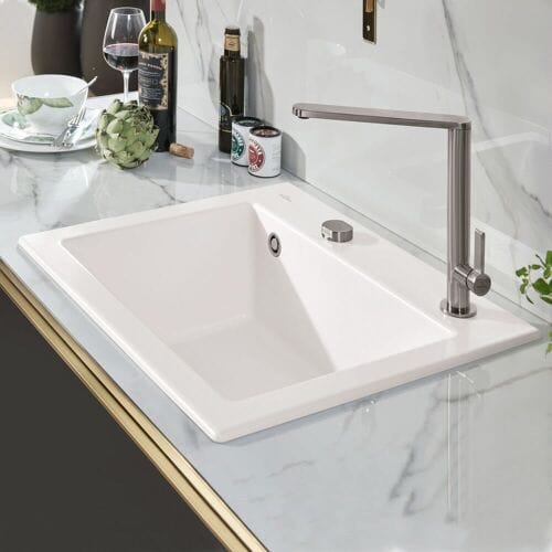 Villeroy & Boch Subway 60 S built-in sink, drain set with excenter operation 330902R1