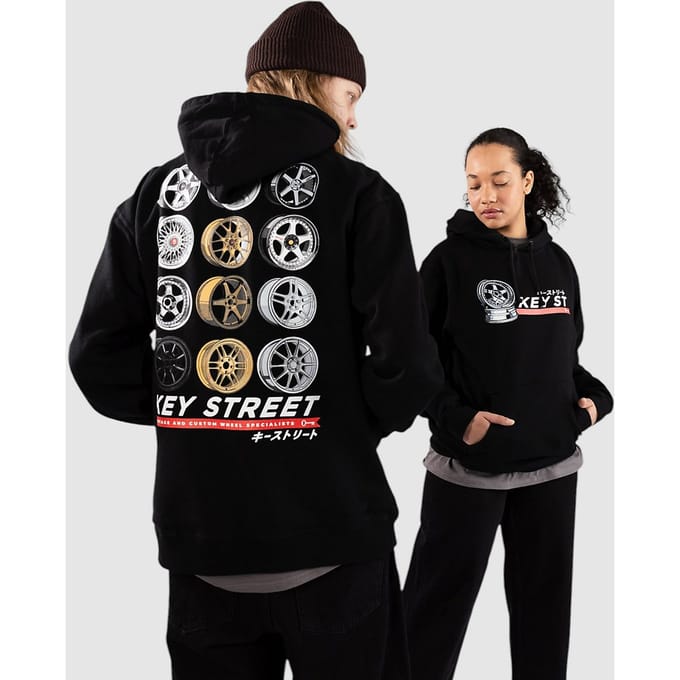 Key Street Wheels Hoodie zwart