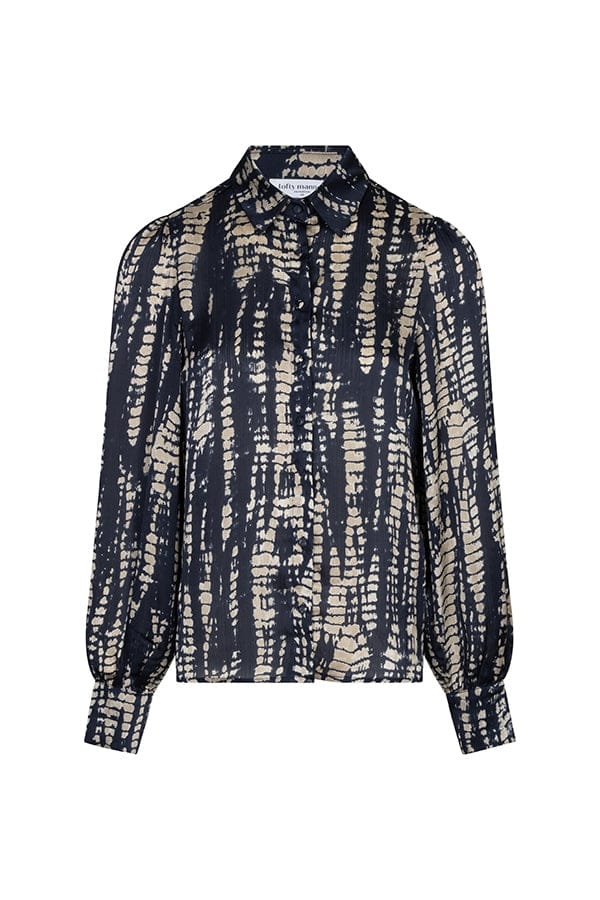 Blouse Ira - Straight Marble | Dark Blue