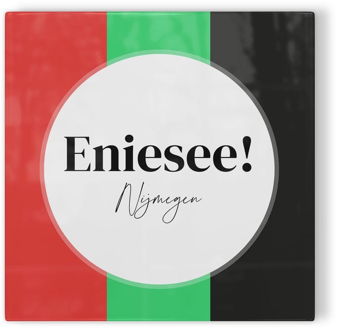 Tegeltje NEC Eniesee! - tegeltje voetbal - tegeltje met tekst