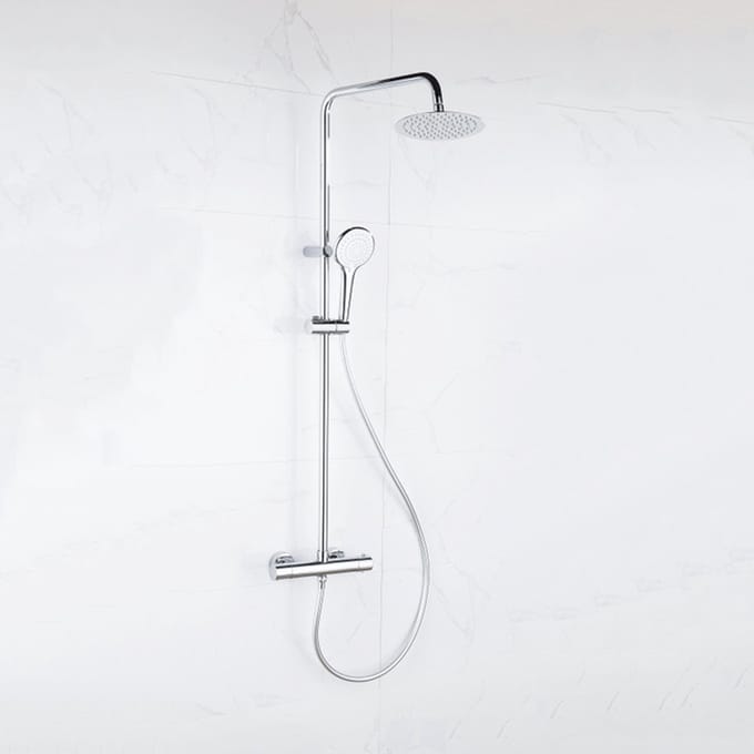 Adema Sparkle 2.0 regendoucheset - Met thermostaat - Hoofddouche 20cm - Handdouche 3 standen - Chroom