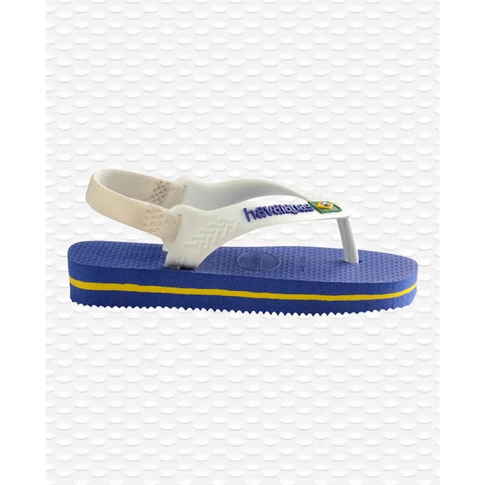 Havaianas Baby Brasil logo II Slippers - Blauw