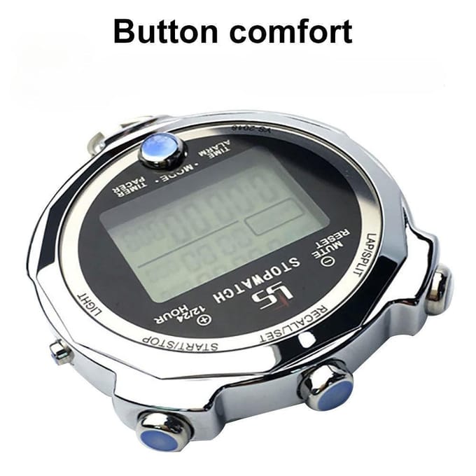 K&J Professional Digitale Stopwatch Timer Sport Hardlopen Training Chronograaf Horloge 100 Memories green