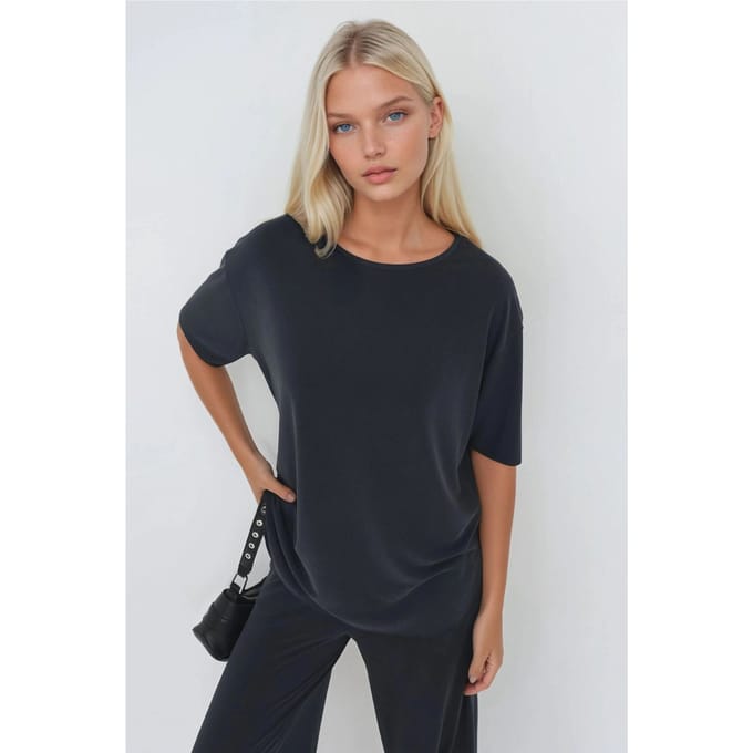 Losse Pasvorm Crew Neck T-shirt