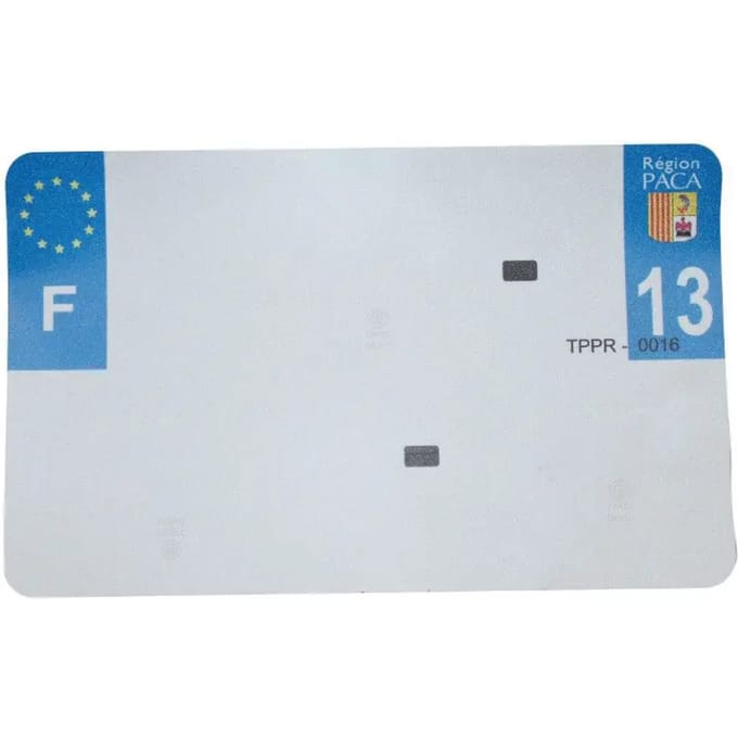 Blanco PVC nummerplaatstrip Top Plaq 13