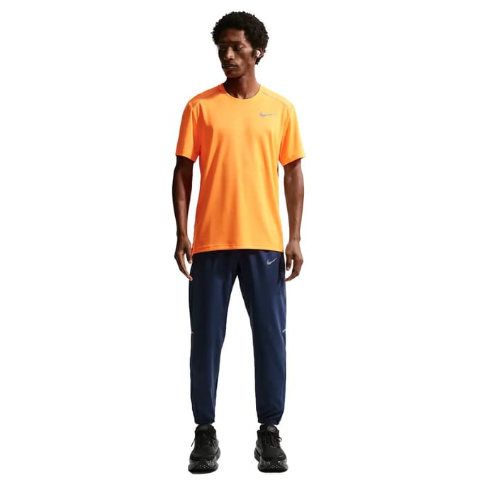 Nike Miler Broeken Heren - Blauw - Maat L - Poly Woven