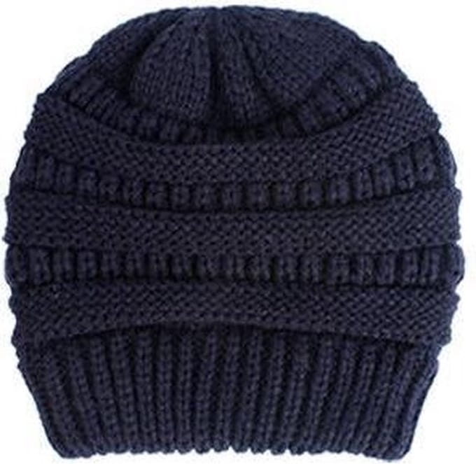 Baby Muts met voering - Navy - 3-12 mnd
