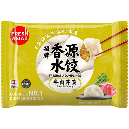 Freshasia dumplings met rundvlees en selderij 400g