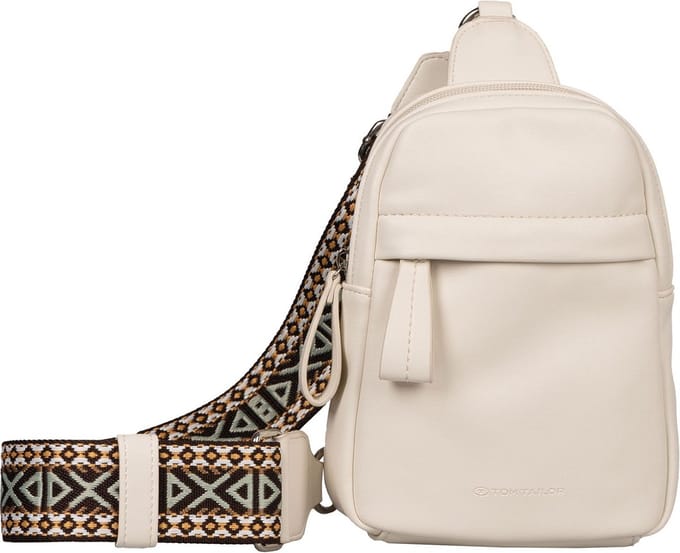 TOM TAILOR Vrije tijd rugzak Rugzak Palina Sling Backpack Cream White Crème
