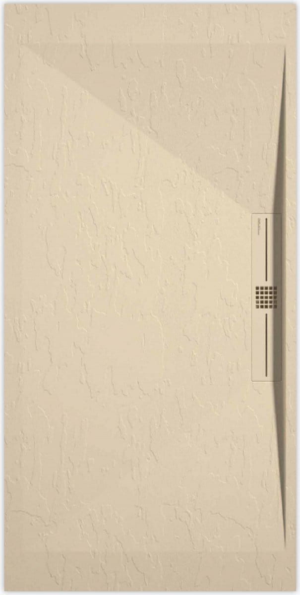 Sanifun douchebak Stone Side Cream Slate 1000 x 900 P