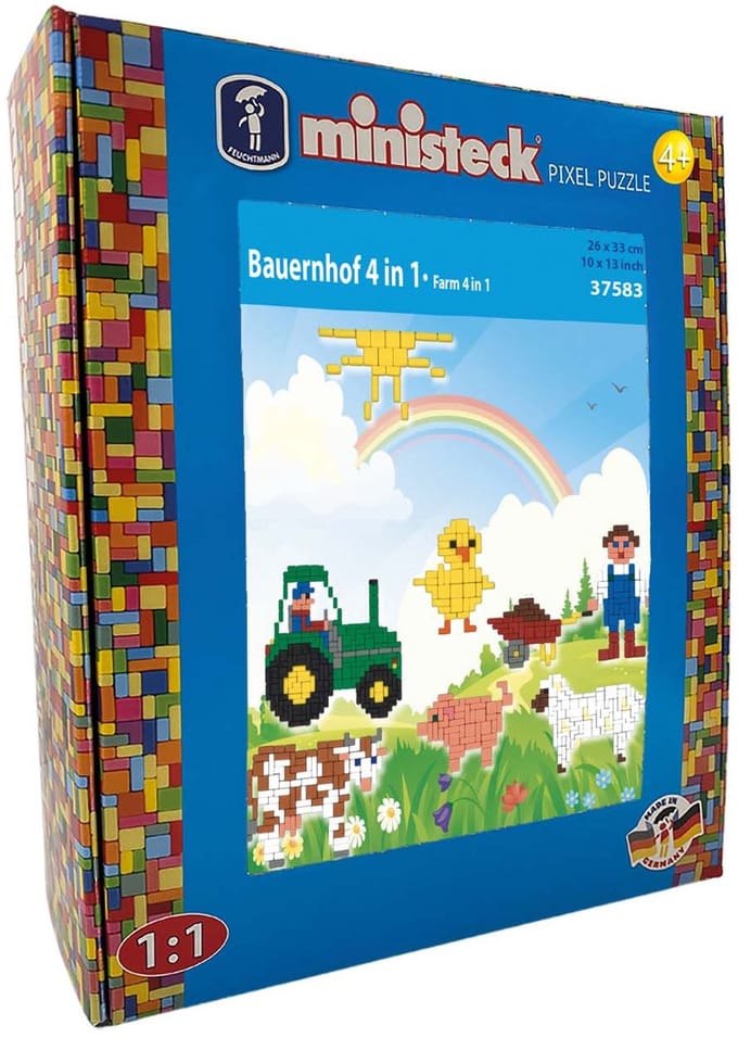 Ministeck - Mozaïek - Farm - 4in1 - XL box - 1000dlg.