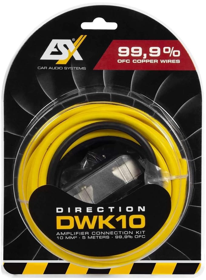 Complete kabelset voor autoradio versterker 10 mm l