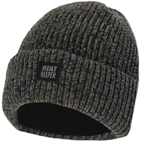 Heatkeeper Dames Thermo Muts Chenille Dark Grey