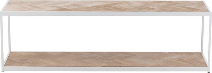 J-Line salontafel Zigzag - hout/metaal - naturel/wit