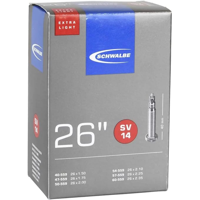 Schwalbe Binnenband - SV14 - Extra Light - 26 inch x 1.50 - 2.35 - Frans Ventiel - 40mm