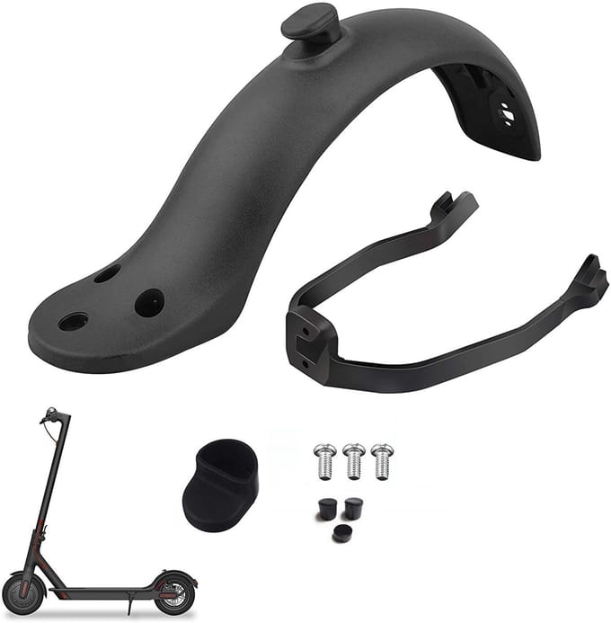 Xiaomi M365 / M365 Pro achterspatscherm met accessoires Zwart