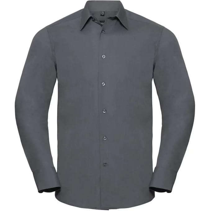 Chemise met lange mouwen op maat in popeline Russell Athletic