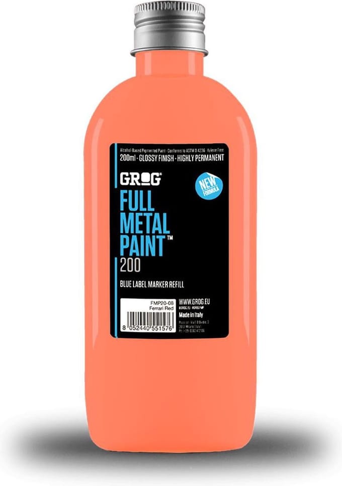 Grog Full Metal 200ml Navul Inkt - Neon Orange