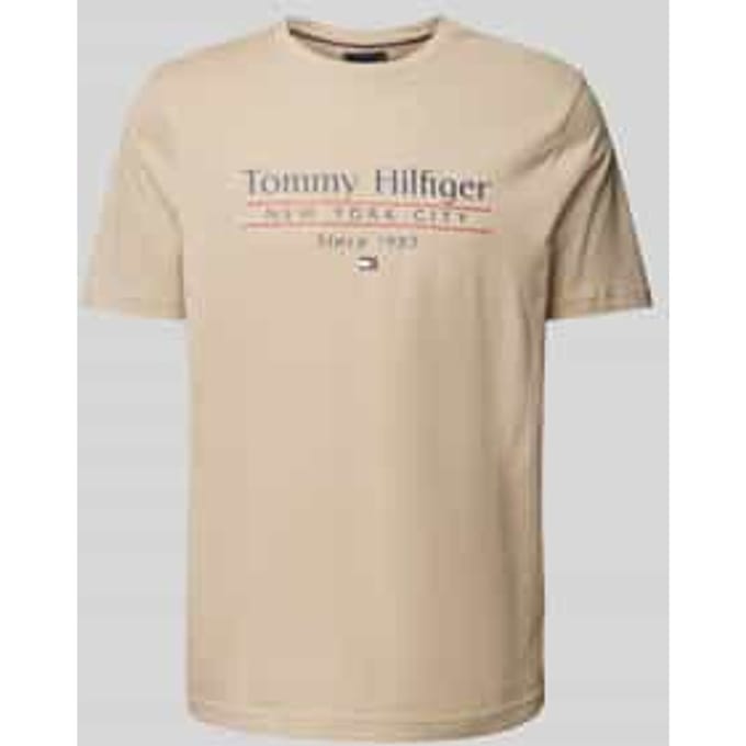 T-shirt met labelprint