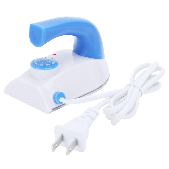 Mini Elektrisch Strijkijzer met Temperatuurregeling Kleding Strijk Machine voor Thuis Reizen CN white